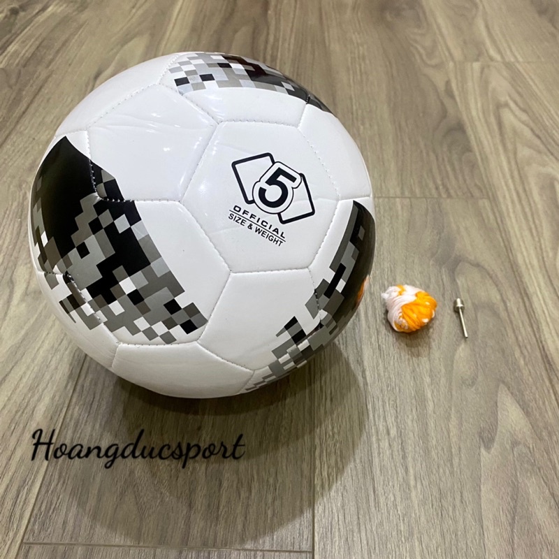 BÓNG ĐÁ SỐ 5 MẪU 2018(TẶNG TÚI LƯỚI+KIM BƠM)
