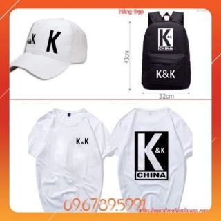 Combo Áo Thun K&K, Mũ K&K, Balo K&K Cao Cấp