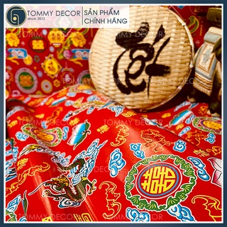 [GIẤY ĐỎ TẾT, Mẫu giấy xưa] Giấy đỏ trang trí tết, trung thu dùng trang trí chậu cây/ gói quà - TOMMY DECOR