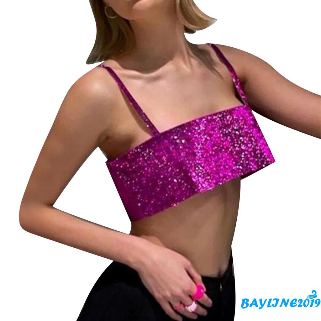 Áo Hai Dây Hở Lưng Màu Sắc Long Lanh Quyến Rũ Cho Nữ