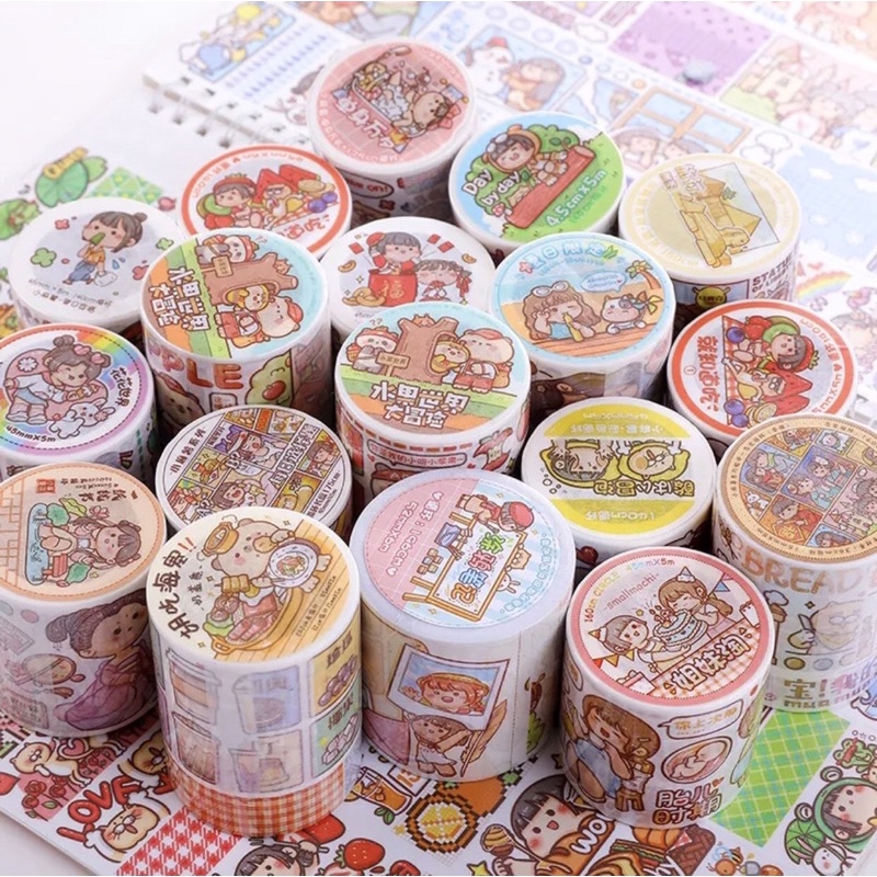 Cuộn bé Mochi giấy dầu không thấm nước nhiều mẫu 🥰😍💖