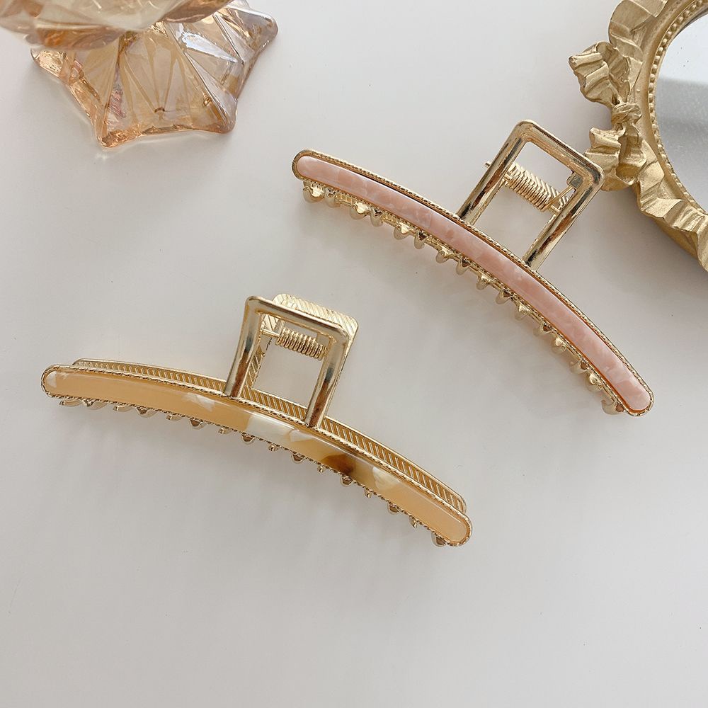 Kẹp tóc bằng hợp kim cỡ lớn phong cách Hàn Quốc tinh tế thời trang cho nữ