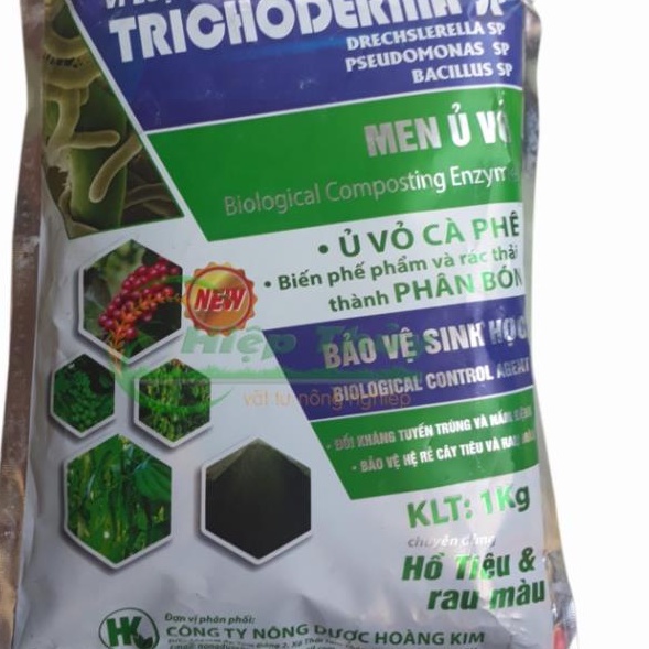 men nấm vi sinh đối kháng trichoderma gói 1kg -  hoàng kim