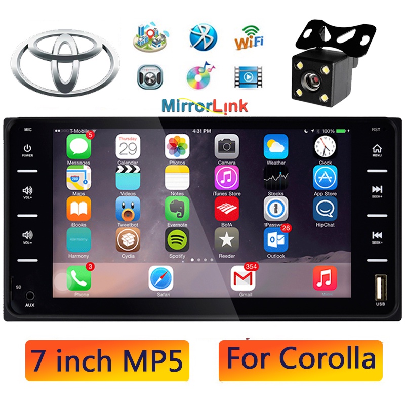 Đầu MP5 DVD Âm Thanh Chất Lượng Cao Cho Xe Hơi Toyota Corolla