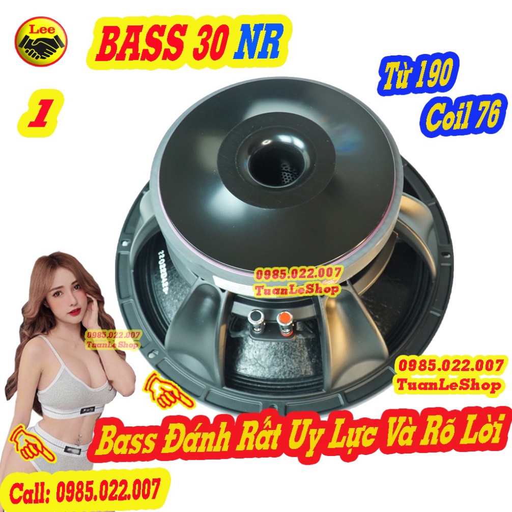 LOA BASS 30 NR TỪ 190 COIL 76 – LOA RỜI BASS 3 TẤC -  GIÁ 1 CHIẾC LOA NHẬP CAO CẤP 12AZ350A