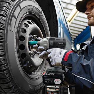 Siết bulong Hitachi 88V - Tặng kèm 6 đầu khẩu, Khoan Pin, Bắn Vít, Xiết ốc KHÔNG CHỔI THAN, Loại 2 PIN