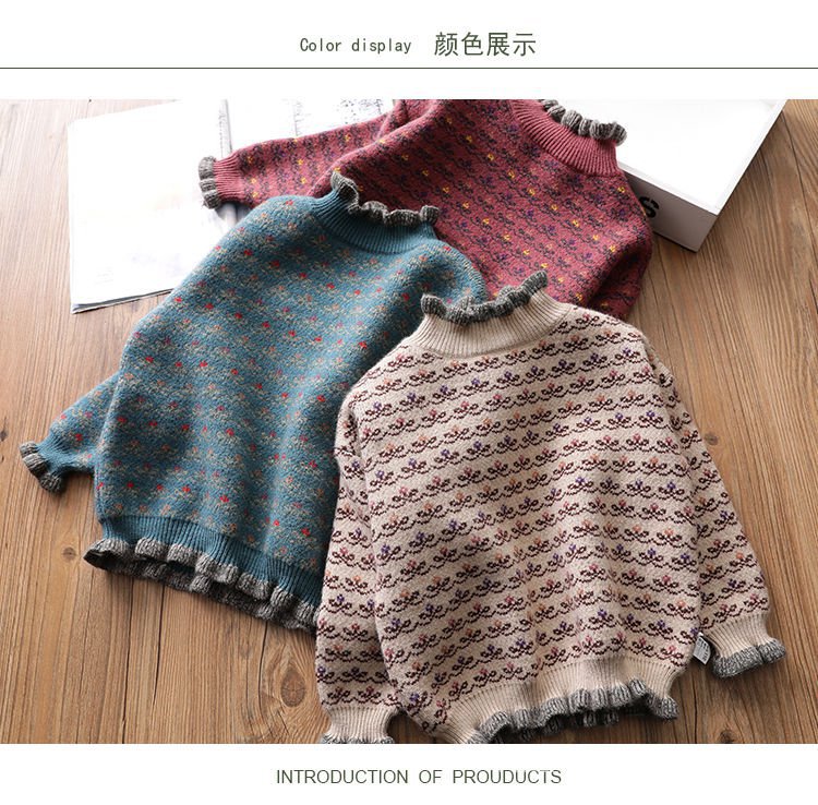 Korean Fashion Round Neck Long Sleeve Sweater