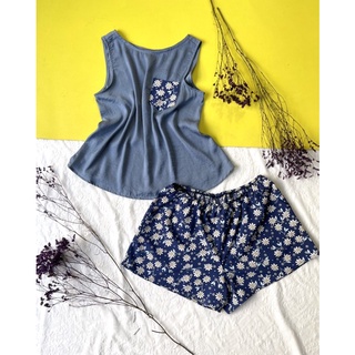 Đồ bộ lụa visco 2 màu InFashion