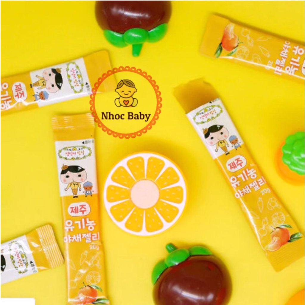 Thạch rau củ quả hữu cơ Jeju Hàn Quốc cho bé từ 1 tuổi