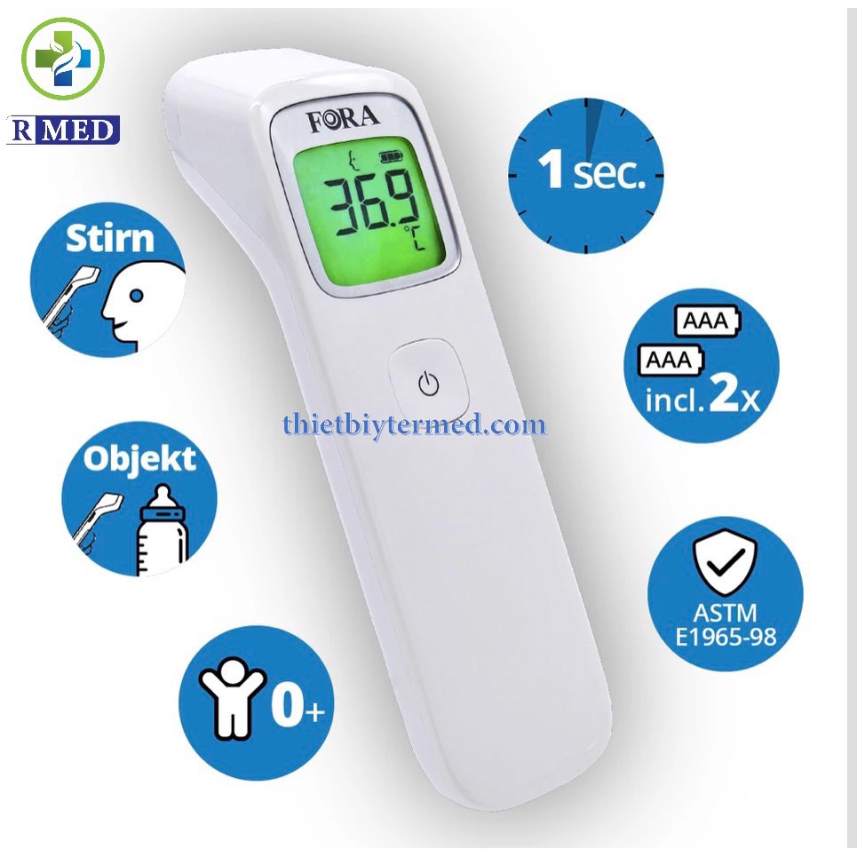 FORA IR42 - Nhiệt kế điện tử hồng ngoại đo trán đa năng  chính hãng