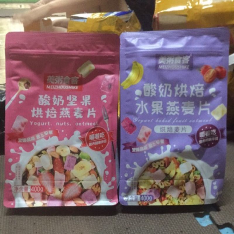 Combo 2 gói ngũ cốc tím &amp; Hồng 400g