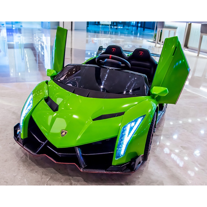 Xe ô tô điện 2 chỗ ngồi trẻ em bản quyền Lamborghini