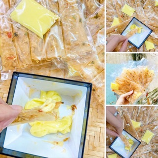 [Combo 5bịch] Bánh tráng Dẻo cuộn hành phi chấm BƠ trứng gà