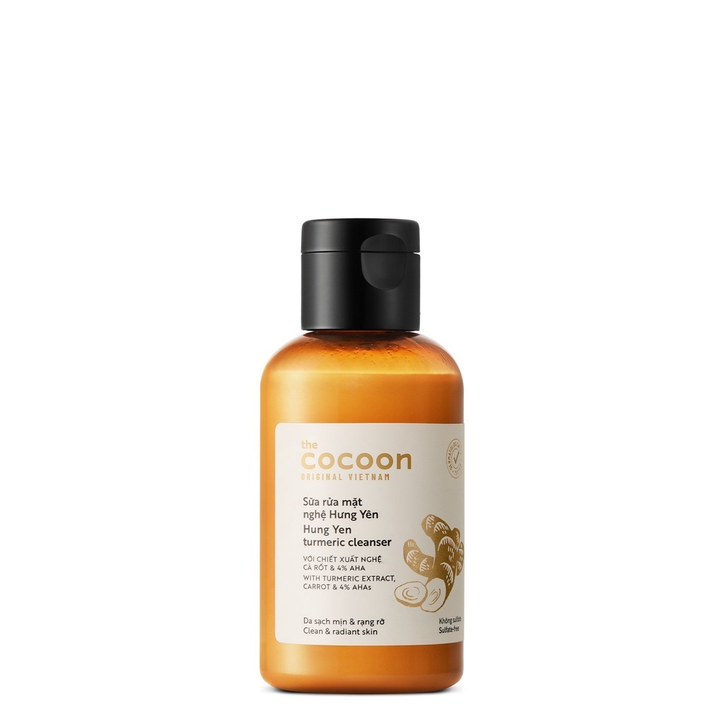 Sữa rửa mặt nghệ Hưng Yên Cocoon giúp da sạch mịn và rạng rỡ 140ml