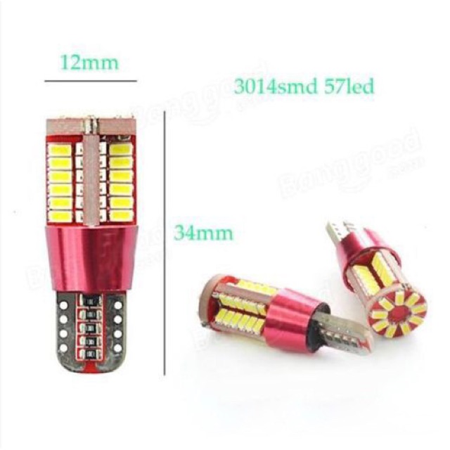 Cặp đèn Led Demi T10 57 nhân cho ô tô xe máy