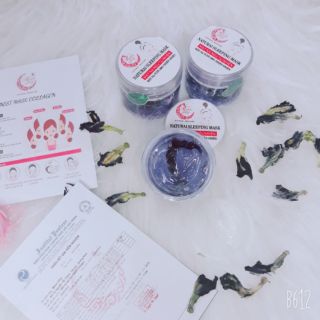 Mặt nạ ngủ hoa đậu biếc handmade Moon Ship