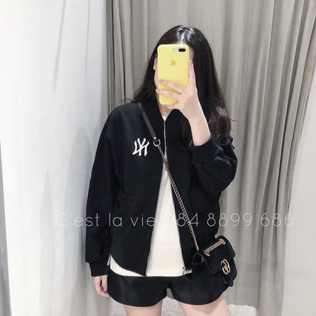 ÁO NỈ BOMBER MỀM NY