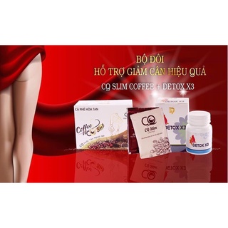 Combo cà phê cq 10 gói và detox x3-chính hãng 100%