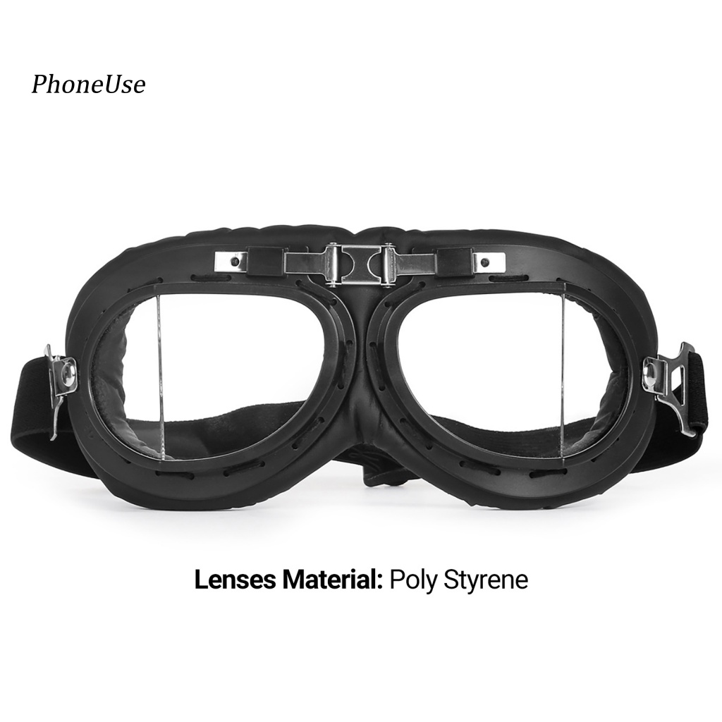 Kính Mát Thể Thao Bảo Vệ Mắt Chống Bụi Chất Liệu PU Nhẹ Dùng Khi Chạy Xe Mô Tô