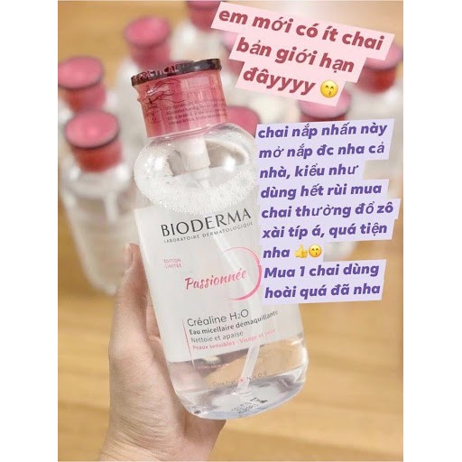 [Sale Shop mới] Nước Tẩy Trang Bioderma Pháp H2O Xanh - Hồng 500ML