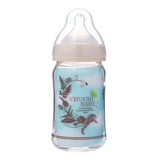 BÌNH SỮA CHUCHU 160ML CỔ RỘNG THỦY TINH