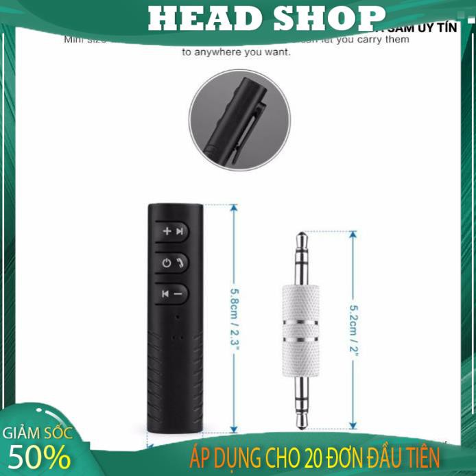 Adapter chuyển đổi tai nghe, loa cắm dây thành Bluetooth không dây ( Gía sập sàn ) HEAD SHOP