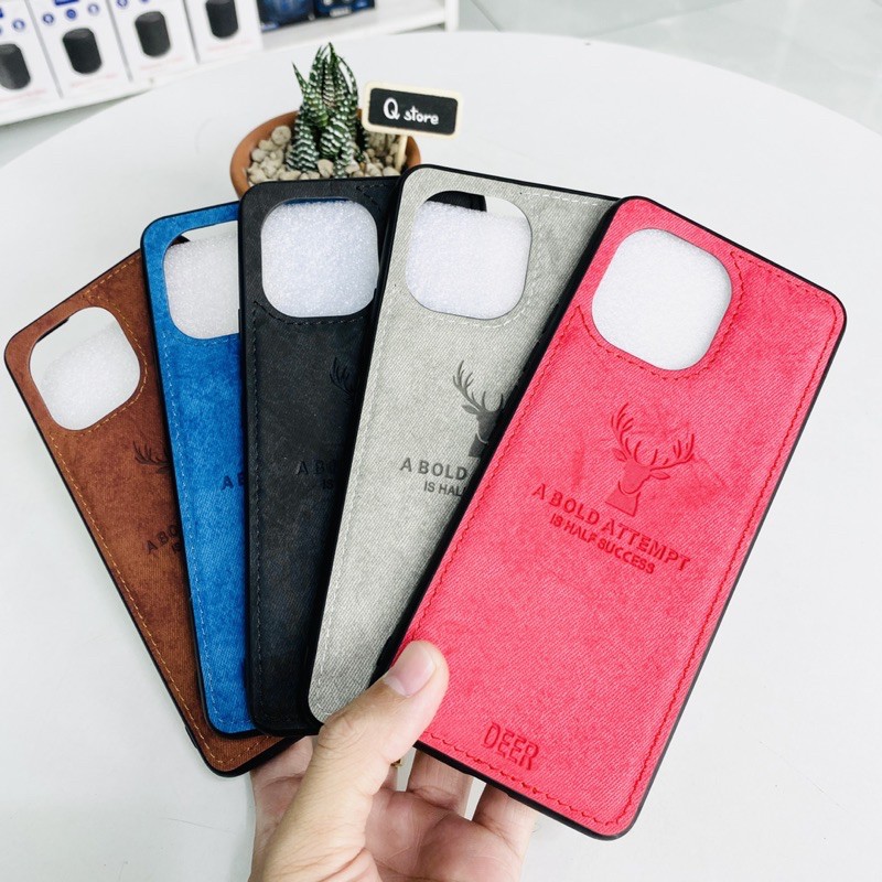 [Mã ELORDER5 giảm 10k đơn 20k] Ốp Lưng Xiaomi Mi 11 Lưng Vải Jean Hiệu Deer Siêu Đẹp, Ốp Lưng Mi 11 Nhiều Màu Sắc