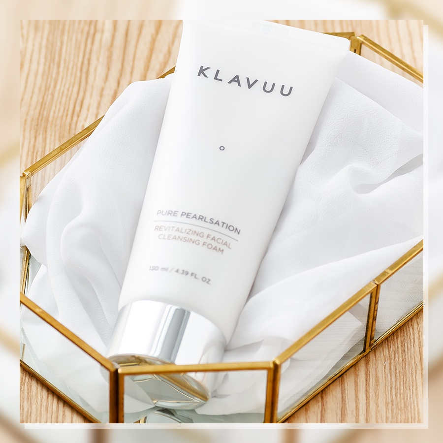 Sữa Rửa Mặt Ngọc Trai KLAVUU Pure Pearlsation Revitalizing Facial Cleansing Foam 130ml