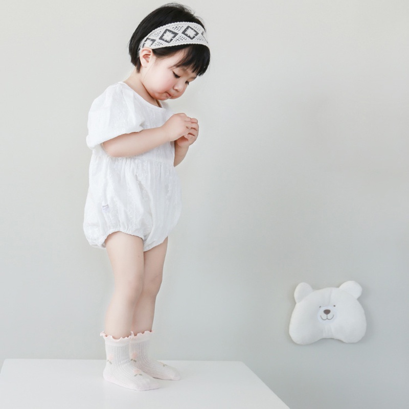 Vớ Cotton Mỏng Phối Lưới Thoáng Khí Thoải Mái Thời Trang Mùa Hè 0-5 Tuổi Cho Bé Gái 0019