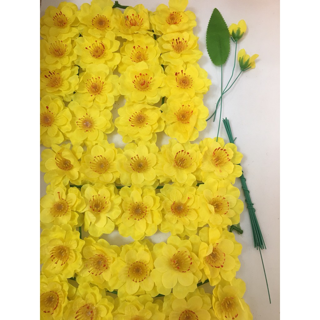 Bịch hoa mai vàng ( Bịch bông mai ) dùng để trang trí ngày tết - Bịch 40 Bông
