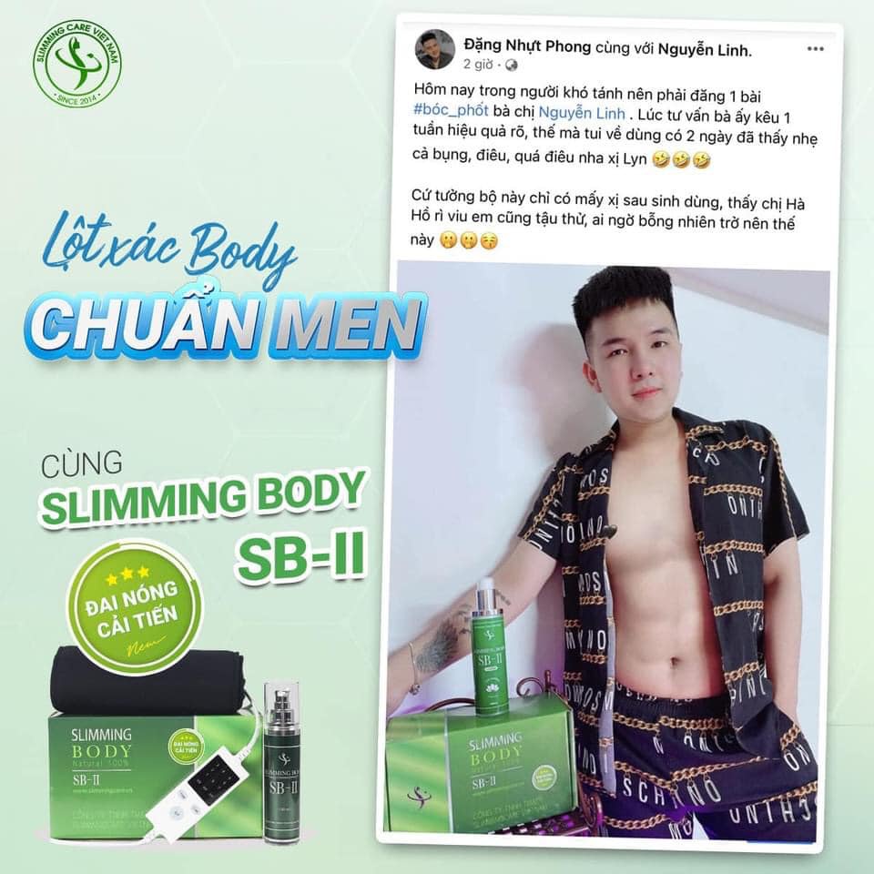 Bộ ủ nóng tan mỡ Slimming Body 2, slimming body sb ii Mit Beauty giúp đào thải mỡ thừa định hình eo thon gọn