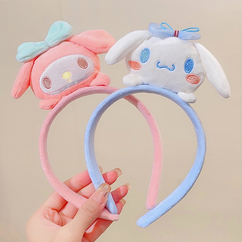 SANRIO Băng Đô Cài Tóc Hình Nhân Vật Kuromi Cinnamoroll Dễ Thương
