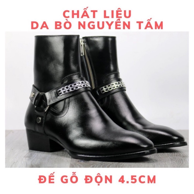Giày nam Harness Boots kiểu dáng đường phố Hót Nhất | BigBuy360 - bigbuy360.vn