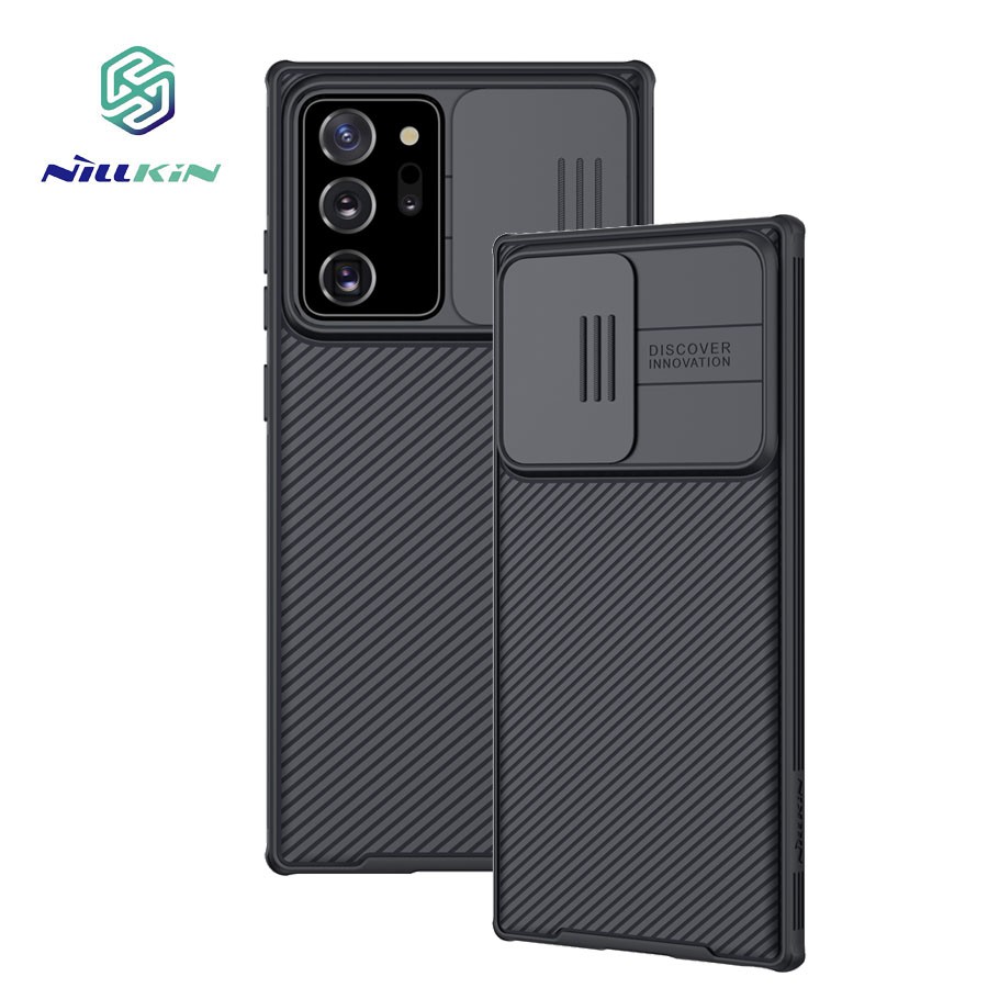 Ốp điện thoại NILLKIN CamShield Pro chất liệu PC+TPU có nắp che camera bảo vệ cho Samsung Galaxy Note 20 Ultra