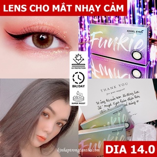 [CỰC TỐT] Lens CẬN màu xám Funkie (Cận 0-6) - Kính áp tròng CẬN KHÔNG GIÃN (GDia 12.8) - đeo 8h/ngày - HSD 6 tháng