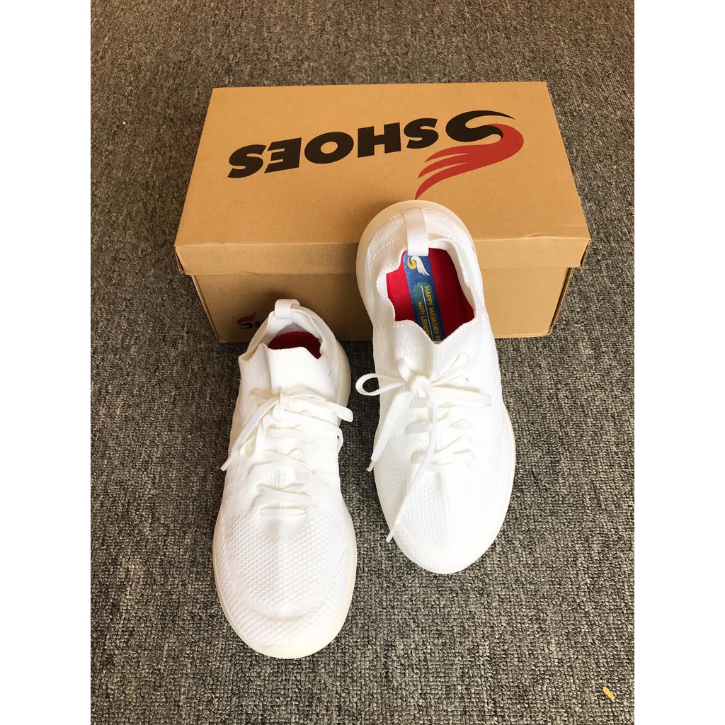 [Giày VNXK] Giày thể thao nữ êm nhẹ 💖FREESHIP💖 sneaker Sshoes chạy bộ, tập gym, đi bộ, đi làm S002-2-WHT