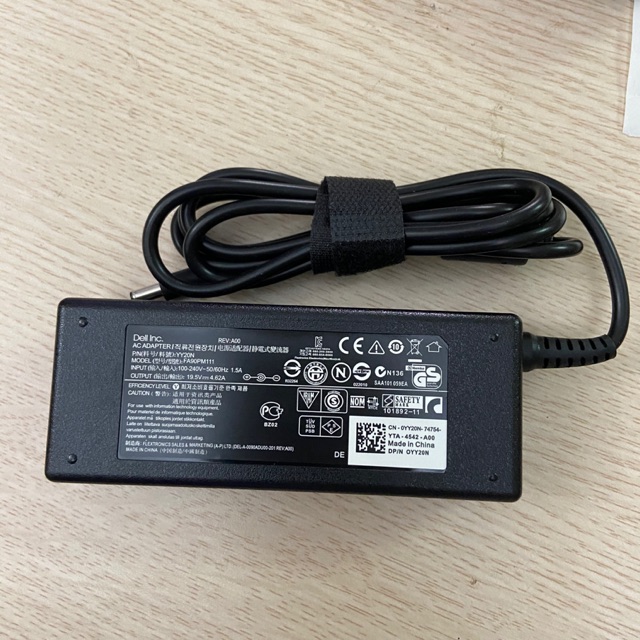 Sạc dell 19.5v-4.62a , bảo hành 12 tháng 1 đổi 1