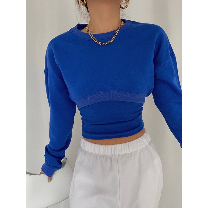 Áo Sweater Vải Nỉ, Dáng Ngắn Croptop - Tharo Clothing [AO00082]