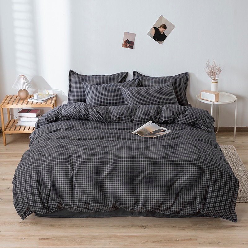 Set Chăn Ga Gối  - Họa Tiết Kẻ