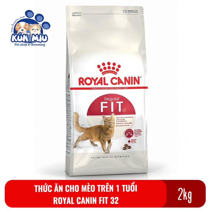 Thức ăn cho mèo trưởng thành trên 1 tuổi Royal Canin Fit 32 túi 2kg