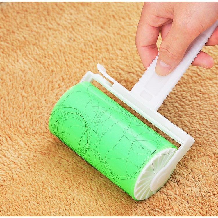 Cây Lăn Dính Bụi Bẩn - Con Lăn Phủi Làm Sạch Quần Áo, Sofa, Dính Lông Chó Mèo, Sợi Chỉ Vụn