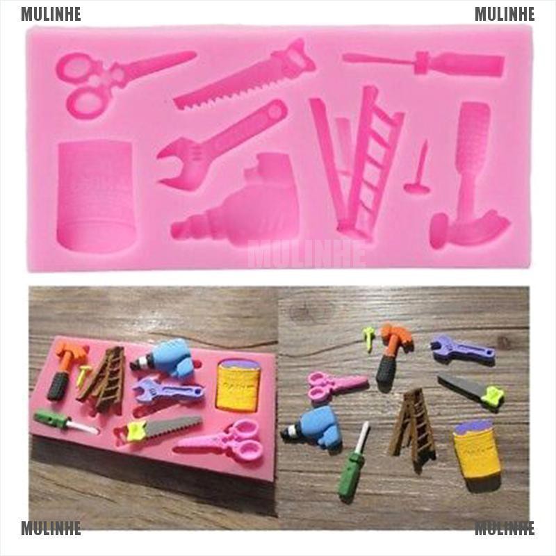 Khuôn Silicone Làm Bánh Hình Dụng Cụ Sửa Chữa DIY