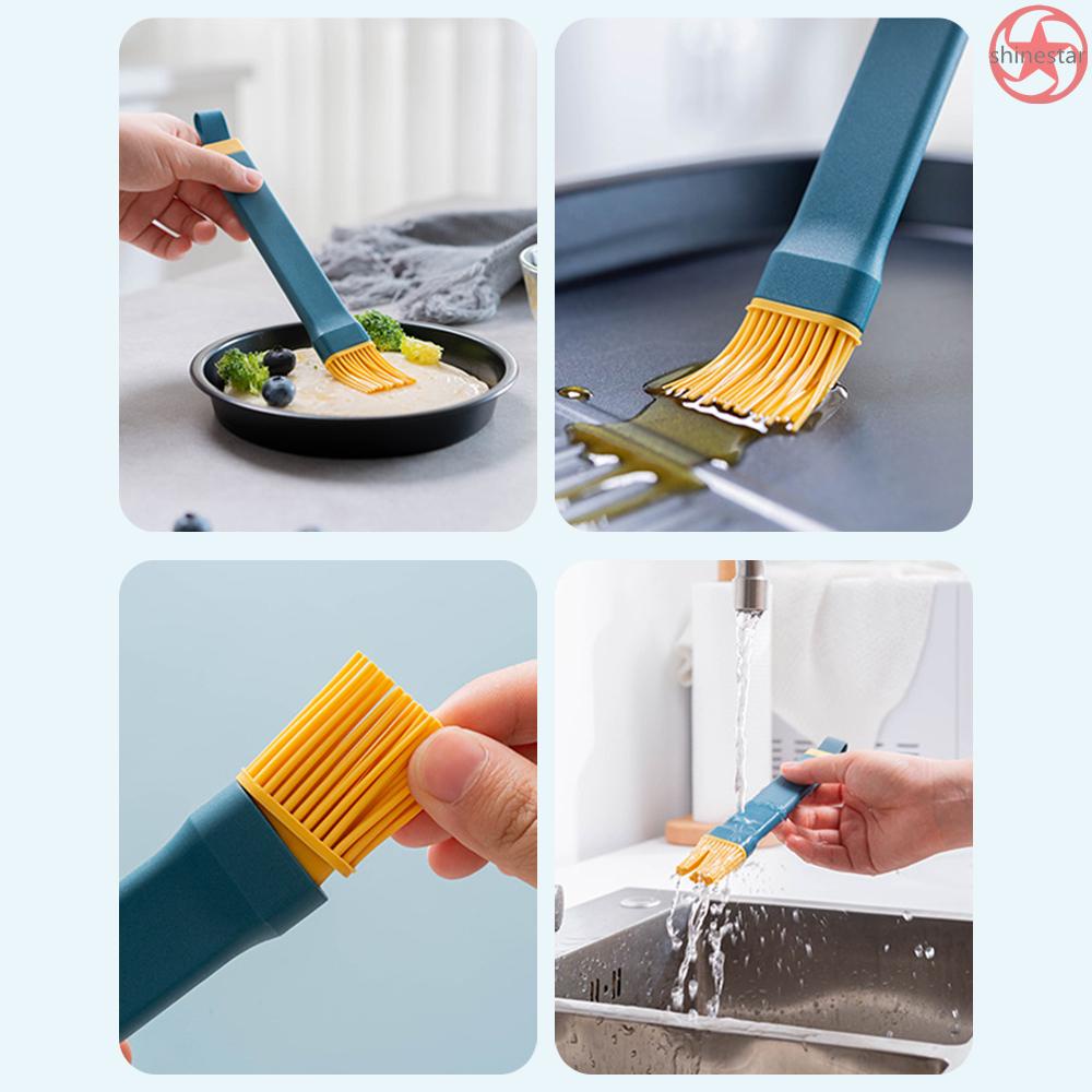 Cọ phết dầu/ bơ/ xúc xích/ thịt nướng BBQ bằng Silicone tay cầm dài cách nhiệt tiện dụng cho nhà bếp H0727