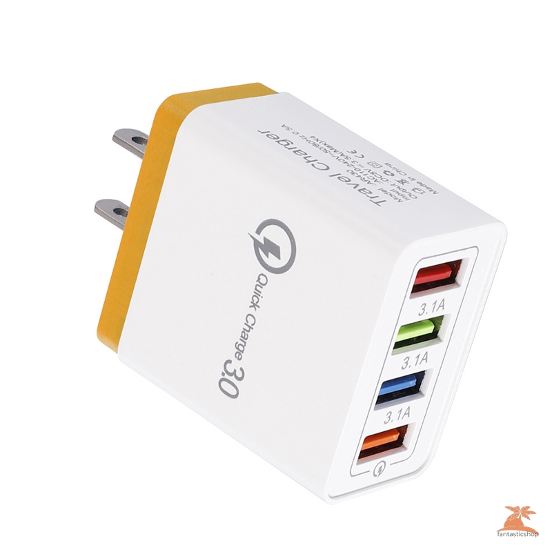 Đầu Sạc 4 Cổng Usb 3.0 Tiện Lợi