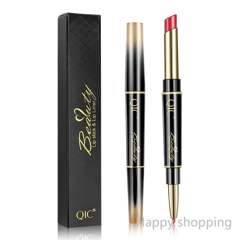 (Hàng Mới Về) Son Môi Kiêm Bút Kẻ Viền Môi Hai Đầu Xoay Tự Động Không Thấm Nước Chống Nhòe | BigBuy360 - bigbuy360.vn