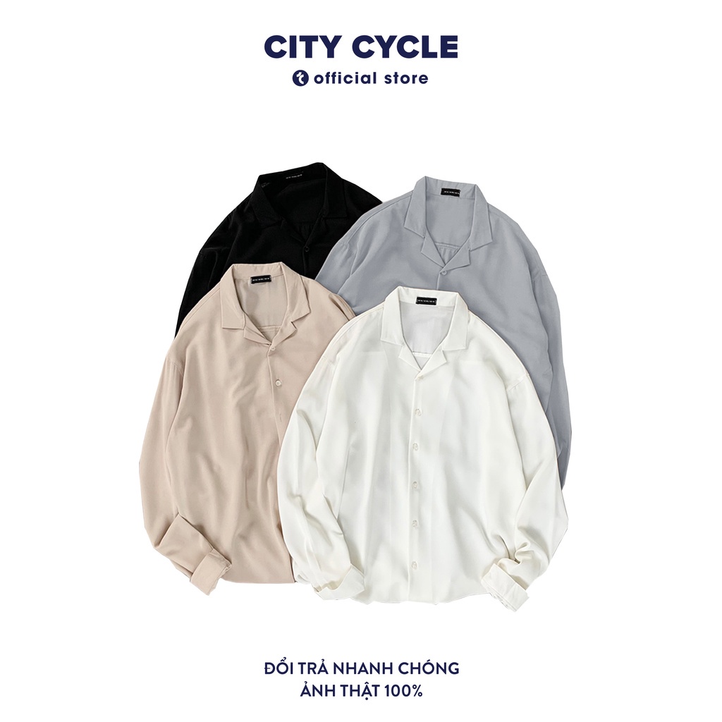 ✤┅Áo sơ mi nam nữ Pijama City Cycle - cổ vest Unisex dài tay Local Brand