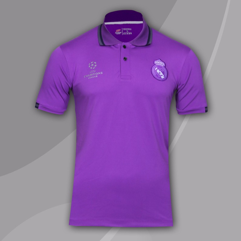 Áo Polo Real Tím - Thun Cá Sấu 4 Chiều Cao Cấp