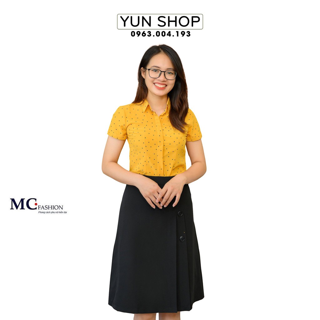 Áo Sơ Mi Nữ Công Sở Đẹp Họa Tiết Chấm Bi - MC Fashion A0257