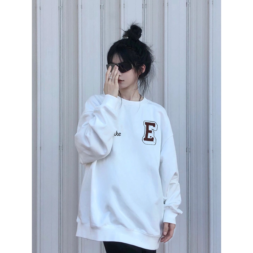 Áo sweater SELVZE tay dài cổ tròn in họa tiết thời trang dành cho nữ với nhiều màu tùy chọn