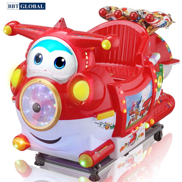 Đồ chơi nhún điện cho bé hình máy bay BBT Global NDNK-1008